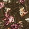 Oak Brown-Pink-Multi Floral Printed Stretch Rayon Jersey Knit Fabric By the Yard